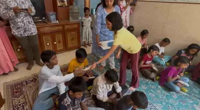 A care activity shared during a community visit