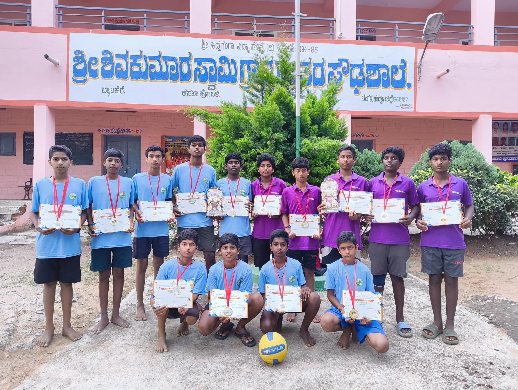 Students celebrating their achievements together